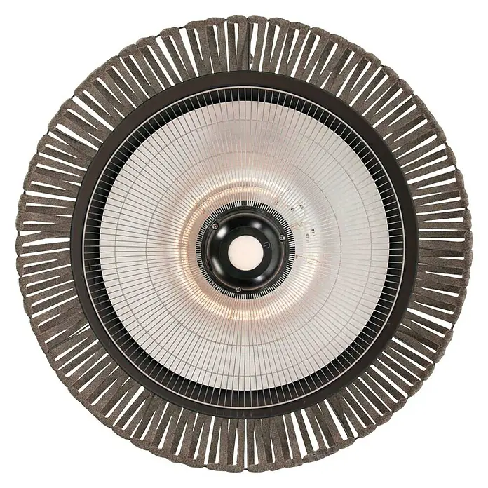 Sunred Halogen-Heizstrahler Corda hängend - Durchmesser: 60 cm, 1.800 W, Braun - Deckenheizstrahler mit rundem Design. Der Heizstrahler sorgt für angenehme Wärme im Innen- und Außenbereich.