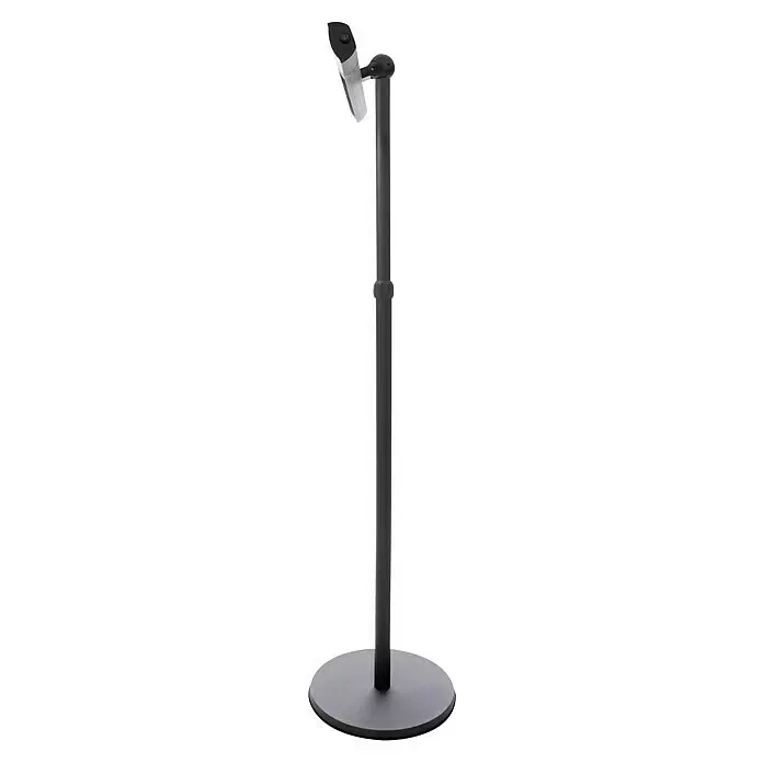 Sunred Estufa de pie Royal Diamond - 2.500 W, Negro, Altura: 210 cm - Lámpara de pie gris oscuro con base circular y cabezal LED plano ajustable, ideal para iluminación de tareas.