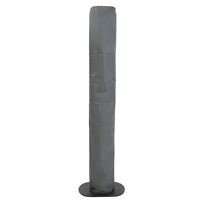 Sunred Infrarot-Heizstrahler Royal Diamond Valencia - 3.000 W, Schwarz, Höhe: 150 cm - Hoher grauer Stoff-Schutzbezug auf rundem schwarzem Sockel.