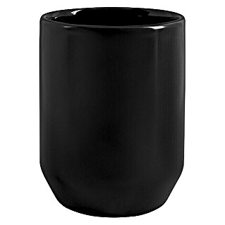 Spirella Jaro Vaso de encimera (Gres porcelánico, Negro)