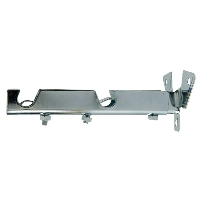 Soporte de pared Solutions - L x An x Al: 13,6 x 6,6 x 5,1 cm, Diámetro: 12 mm, Metal - Soporte metálico con múltiples tornillos y ganchos para una fijación segura. Ideal para diversas aplicaciones.