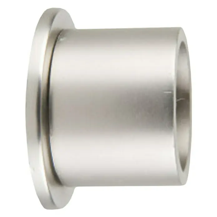 Tapa final Ideas 28 - Plata, 1 ud. - Manguito metálico con brida, ideal para conexiones precisas. Diseño robusto para diversas aplicaciones en ingeniería mecánica.