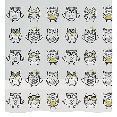 Diaqua  Peva Duschvorhang Owl