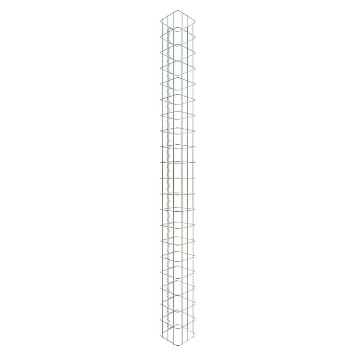 Gabiona Gabionensäule (17 x 17 x 200 cm, Metall, Maschenbreite: 50 mm, Maschenhöhe: 100 mm) | BAUHAUS