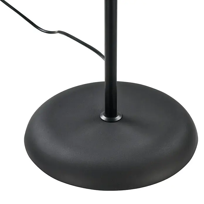 Tween Light Stehleuchte Arizona - Höhe: 178 cm, Schwarz, Max. Systemleistung: 60 W - Detailaufnahme vom schwarzen Standfuß einer Stehlampe, der Stabilität und Stil vereint.