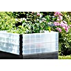 Garantia Hochbeet Ergo Quadro Turbo L Wood - Set (80 x 80 x 75 cm, Kunststoff, Anthrazit/Braun) | BAUHAUS