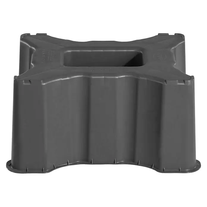 Garantia Basic Line Regentonnensockel - Graphite grey - Grauer Tankständer mit Öffnung in der Mitte, ideal zur sicheren Aufstellung von Tanks im Garten oder Lager.