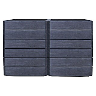 Garantia Huerto Ergo Vario 2 Stone - Set (120 x 80 x 75 cm, Plástico, Antracita)