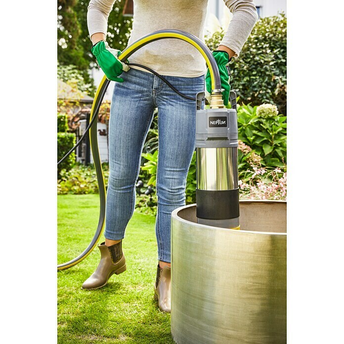 Neptun Tlačna potopna črpalka NTP-E 110 AUTOMATIC  (1.100 W, Maksimalna količina pretoka: 6.000 l/h) | 7378 - Drucktauchpumpe | IAFA - Pumpen zur Be- und Entwässerung | IAF - Wassertechnik | IA - Gartenhartware | I - Stadtgarten | BAUHAUS