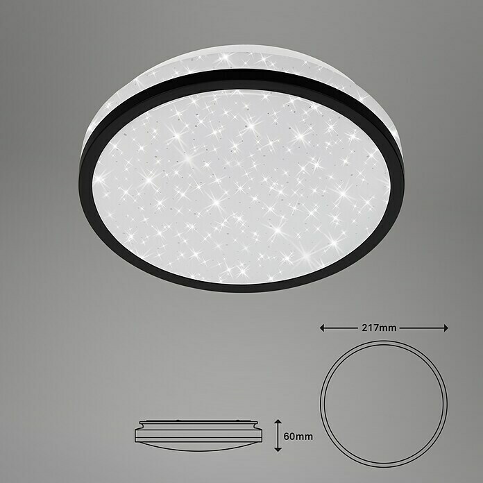 Tween Light LED-Deckenleuchte rund (10 W, Weiß/Schwarz, Warmweiß) | BAUHAUS