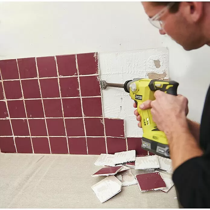 Ryobi ONE+ Akku-Kombihammer R18SDS-0 - 18 V, Ohne Akku, 1,3 J - Anwendungsbeispiel