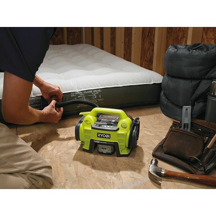 Ryobi ONE+ Akku-Kompressor R18I-018 V, Ohne Akku, Druck: 10,3 bar Use Shot