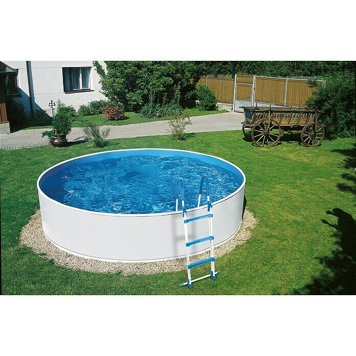 myPool Set piscina completa (8 piezas, Ø x Al: 360 x 110 cm, 11.000 l, Blanco)