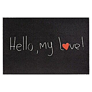 Hamat Deurmat Mondial Hello My Love (Zwart, 75 x 50 cm)