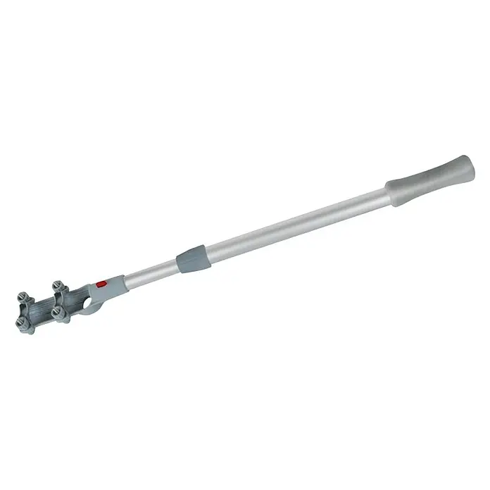 Pinnenverlängerung - Verstellbar: 70 cm - 120 cm, Aluminium, Seewasserbeständig - Abbildung eines Teleskopverlängerungsstabs, ideal für die Reinigung schwer zugänglicher Stellen. Vielseitig und einfach zu bedienen.