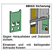 BRIGX Aushebesicherung (4 Stk., Geeignet für: Sichtschutzstreifen) | BAUHAUS