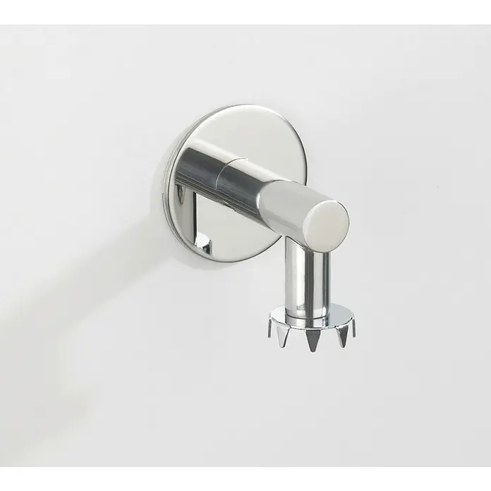 Wenko Magnetseifenhalter Turbo-Loc - Edelstahl, Glänzend - Ein polierter, verchromter Wandhaken, ideal zum Aufhängen von Handtüchern oder Bademänteln im Badezimmer. Praktisch und stilvoll.
