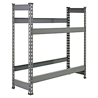 Simonrack Simonbottle Estantería para cajas de bebidas (Al x An x Pr: 100 x 100 x 30 cm, Carga límite balda: 100 kg, Número de baldas: 2 ud., Inserción, Gris)