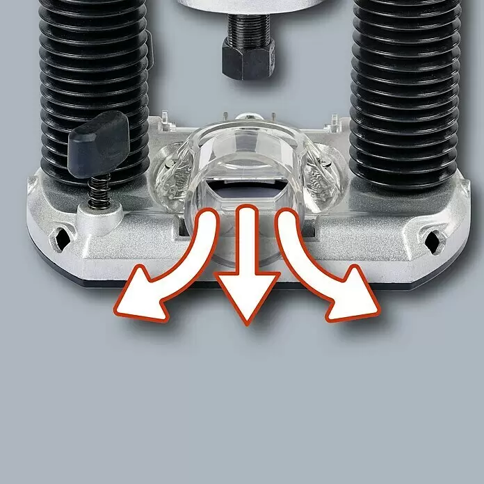 Einhell Elektro-Oberfräse TC-RO 1155 E - 1.100 W, 11.000 U/min - 30.000 U/min - Detailaufnahme