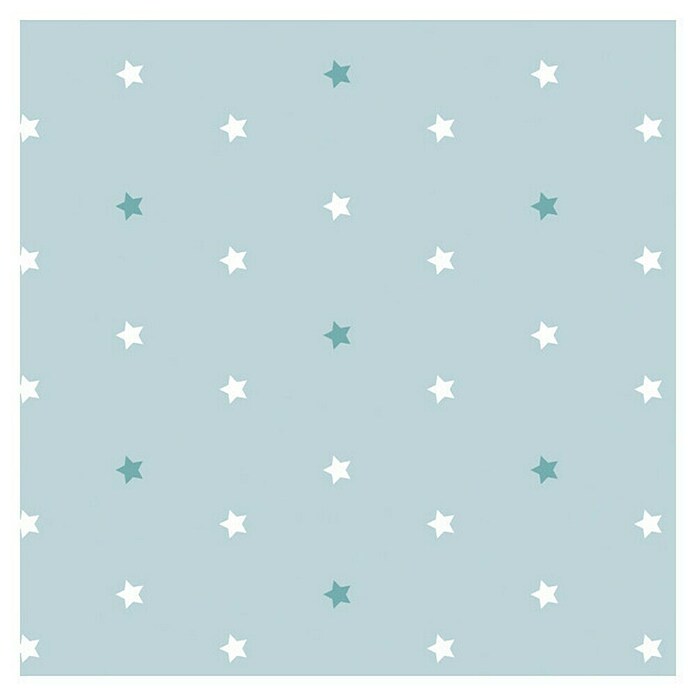 Papel pintado de vinilo autoadhesivo Daniela (90 cm x 3 m, 100% PVC, Aqua) | BAUHAUS