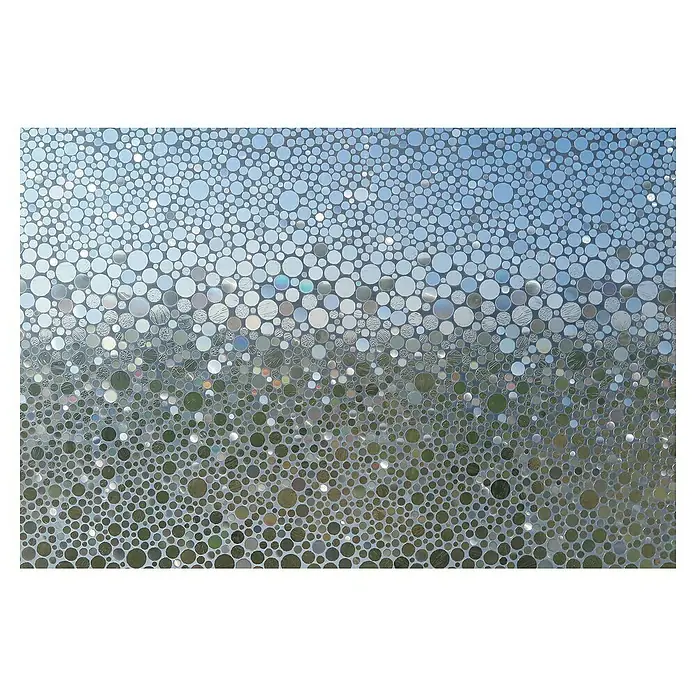 Lámina para ventana al corte gofrado multilámina fix Codol - Transparente - Film autoadhesivo para ventanas con patrón de puntos para mayor privacidad y un aspecto decorativo. Perfecto para baños y otras ventanas.