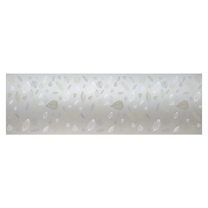 Lámina para ventana Hojas - 46 cm x 1,5 m, Marrón/Transparente - Film decorativo para ventanas con diseño de hojas en blanco y beige. Esta película proporciona privacidad y es una buena decoración para tu hogar.