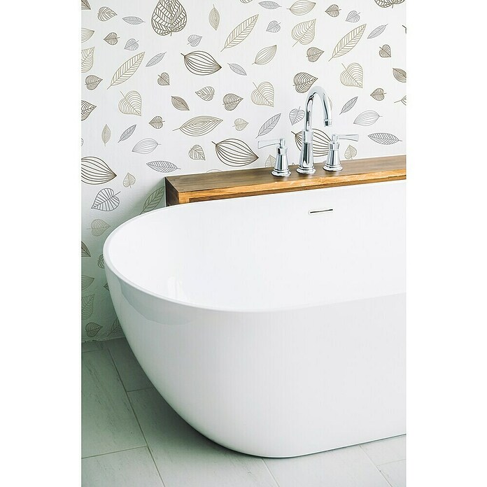 Papel pintado de vinilo autoadhesivo Hojas (90 cm x 3 m, 100% PVC) | BAUHAUS