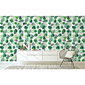 Papel pintado de vinilo autoadhesivo Tropical Hojas (90 cm x 3 m, 100% PVC) | BAUHAUS