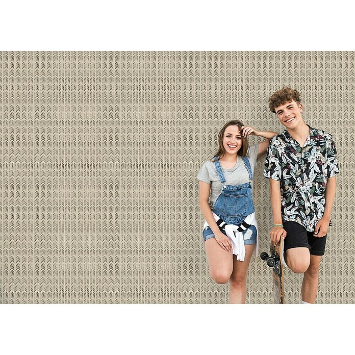 Papel pintado de vinilo autoadhesivo Flechas (90 cm x 3 m, 100% PVC) | BAUHAUS