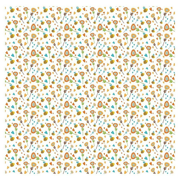 Papel pintado de vinilo autoadhesivo Abejas (90 cm x 3 m, 100% PVC) | BAUHAUS