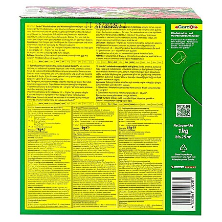 Gardol Rhododendrondnger - 1 kg, Max. Anwendungsflche: 25 m online  kaufen bei BAUHAUS