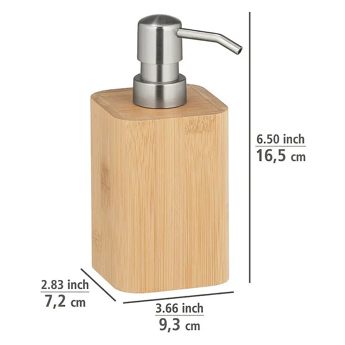Wenko Bambusa Seifenspender - Bambus, Edelstahl/Bambus online kaufen bei  BAUHAUS