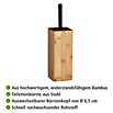 Wenko WC-Bürstengarnitur Padua (Bambus, Schwarz/Bambus) | BAUHAUS