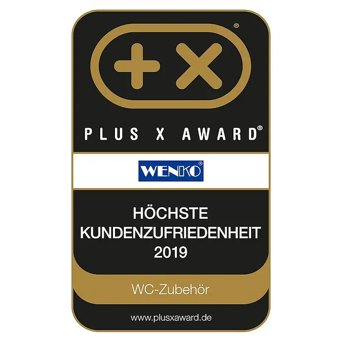 Wenko WC-Bürstengarnitur Padua - Bambus, Schwarz/Bambus - Auszeichnung für höchste Kundenzufriedenheit 2019 für WC-Zubehör von Wenko.