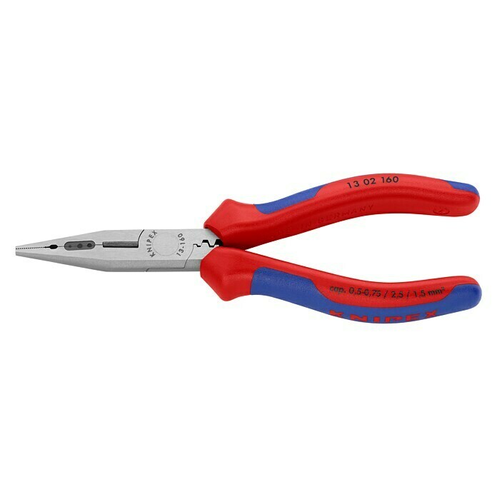 Knipex KombizangeLänge: 160 mm, Ausführung Kopf: Poliert, Material Griff: Mehrkomponenten-Hülle View From Above