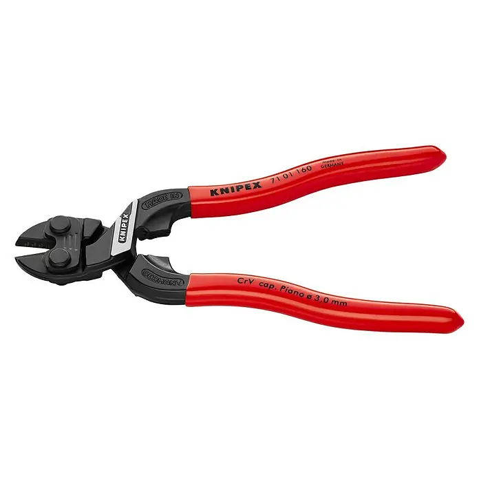Knipex CoBolt Bolzenschneider - Länge: 160 mm - KNIPEX Bolzenschneider 71 01 160: Präzisionswerkzeug zum Schneiden von harten Materialien, ideal für den professionellen Einsatz.