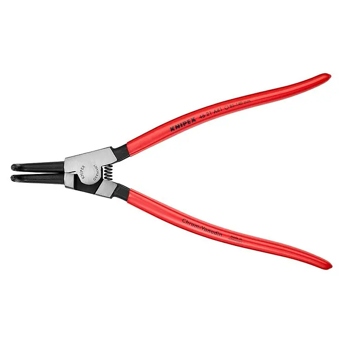 Knipex Zangen-Set - Passend für: Sicherungsringe auf Wellen Ø 85 - 140 mm, Länge: 32 cm - KNIPEX 46 21 A41 Sprengringzange für Innenringe in Bohrungen, 85–140 mm, Chrom-Vanadin-Elektrostahl, ideal für Werkstatt & Montage.