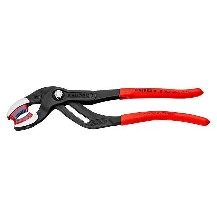 Knipex Wasserpumpenzange SpeedGrip - Länge: 250 mm, Poliert - Die Knipex 81 11 250 Rohrzange, ein hochwertiges Werkzeug für den professionellen Einsatz, mit präziser Einstellung und robustem Design.