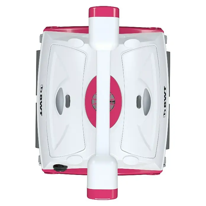 BWT Poolroboter D 200 - Netzbetrieben, Passend für: Pools bis 60 m² - Ein pink-weißer BWT D200 Poolreinigungsroboter, der das Schwimmbecken effizient und automatisch säubert.