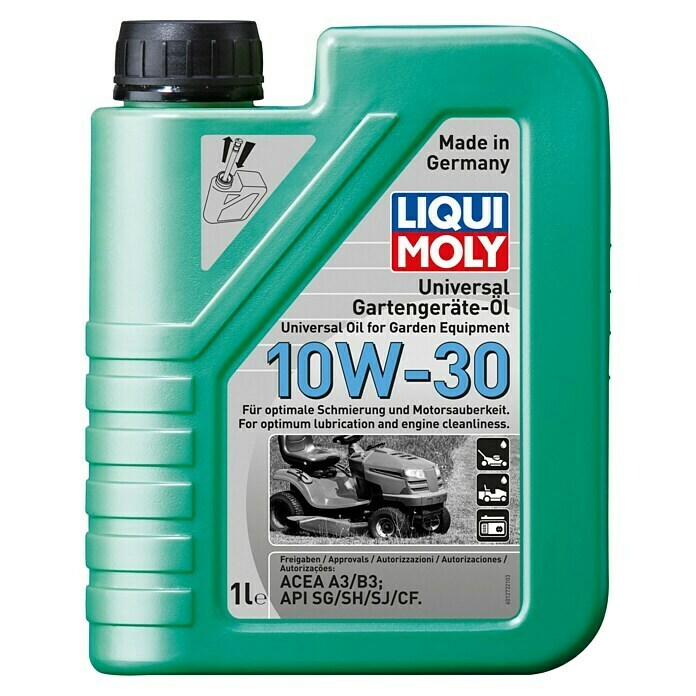 Liqui Moly Gartengeräte-Öl10W-30, A3/B3, 1 l Front View