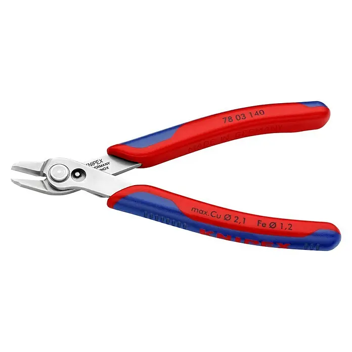 Knipex Abisolierzange Super-Knips - Länge: 14 cm - Knipex Elektronik Seitenschneider 78 03 140: Präzisionswerkzeug für Elektronikarbeiten, hergestellt in Deutschland mit hochwertigem INOX Stahl.