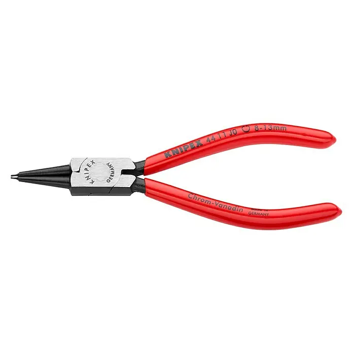 Knipex Zangen-Set - Passend für: Sicherungsringe in Bohrungen Ø 8 - 13 mm, Länge: 14 cm - Die KNIPEX 44 11 J0 Präzisions-Sprengringzange für Innenringe (8-13mm) ist ein hochwertiges Werkzeug für anspruchsvolle Aufgaben.