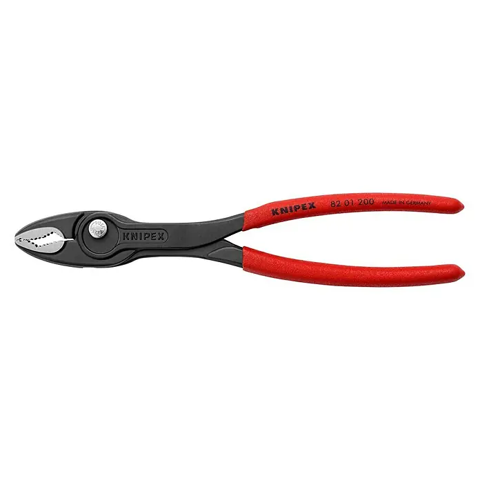 Knipex Wasserpumpenzange TwinGrip - Länge: 20 cm - Knipex 82 01 200 Wasserpumpenzange, ideal für Rohrinstallationen. Made in Germany für hohe Qualität und lange Lebensdauer.