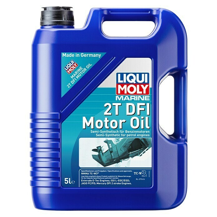 Liqui Moly Marine Motoröl 2T DFI5 l, Semisynthetisch Front View