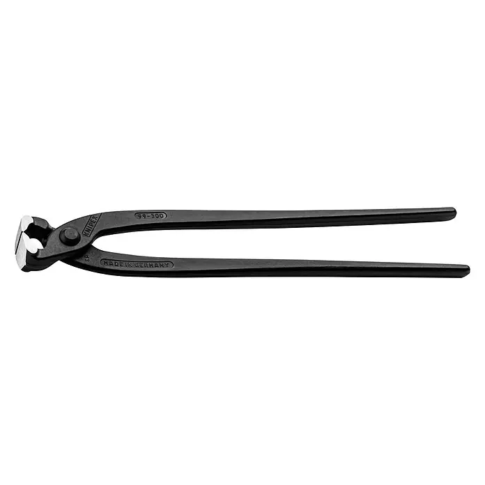 Knipex Kneifzange - Länge: 30 cm, Schwarz - Nagelzieher KNIPEX 99-300 mit schlanker Kopfform, ideal zum schonenden Entfernen von Nägeln. Aus hochwertigem Werkzeugstahl geschmiedet.