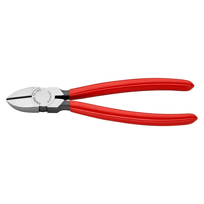 Knipex Seitenschneider - Länge: 18 cm, Rot - Knipex Seitenschneider: Robuster Seitenschneider für präzises Schneiden verschiedener Materialien, ideal für Profis und Heimwerker.