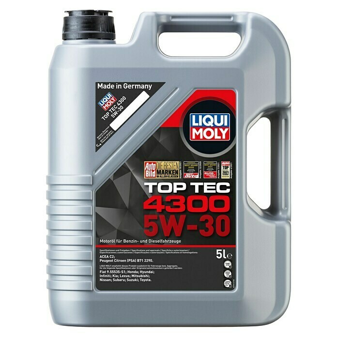 Liqui Moly Motoröl Top Tec 4300 (5W-30, 5W-30, 5 l)