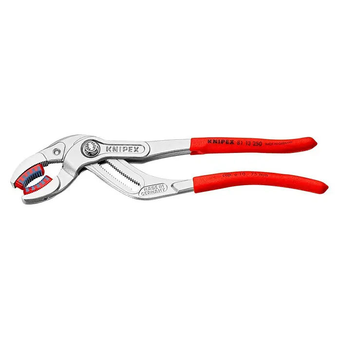 Knipex Wasserpumpenzange SpeedGrip - Länge: 250 mm, Verchromt - Die Knipex 81 13 250 Wasserpumpenzange, ein robustes Werkzeug, das Vielseitigkeit und präzisen Halt für verschiedene Anwendungen bietet.