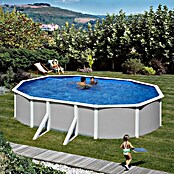 myPool Pool-Set Feeling (500 x 300 x 132 cm, 17.000 l, Grau)