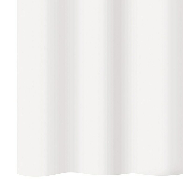 Camargue Rideau de douche Basic blanc 180 x 200 cm